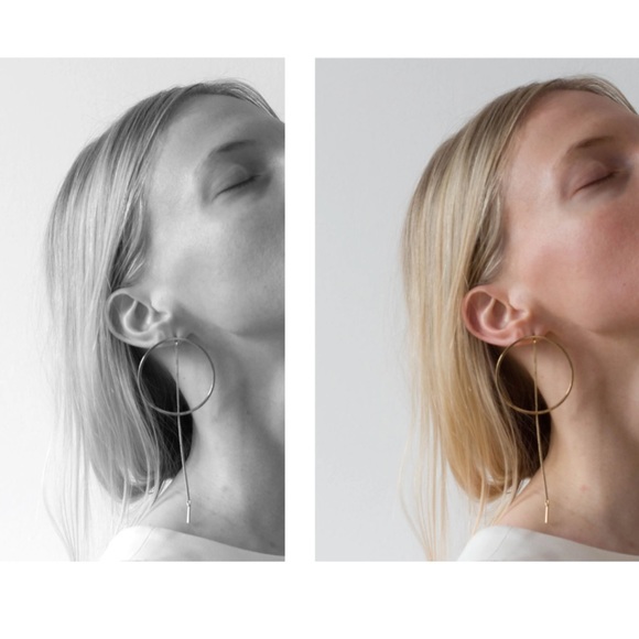 Jenny Bird Jewelry - JENNY BIRD Rhine Frontal Hoop Earrings, One Size, Gold
Item #5300112